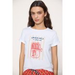 Md'M ● T-shirts ● fehér feliratos rövid ujjú póló