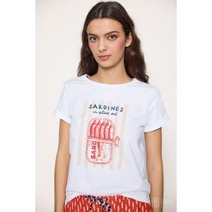Md'M ● T-shirts ● fehér feliratos rövid ujjú póló