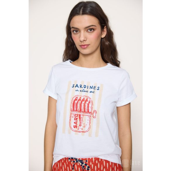 Md'M ● T-shirts ● fehér feliratos rövid ujjú póló