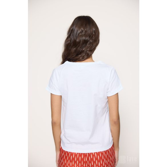 Md'M ● T-shirts ● fehér feliratos rövid ujjú póló