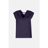 Md'M ● T-shirts ● sötétkék v nyakú ejtett vállú ujjú póló