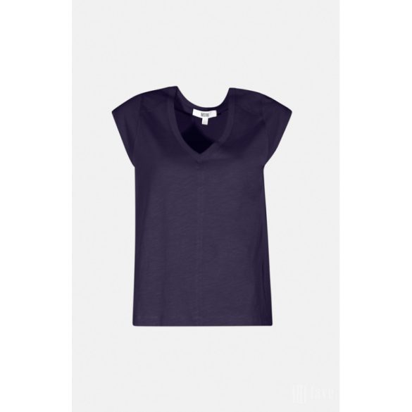 Md'M ● T-shirts ● sötétkék v nyakú ejtett vállú ujjú póló