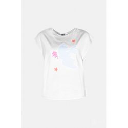  Md'M ● T-shirts ● fehér mintás rövid ujjú póló