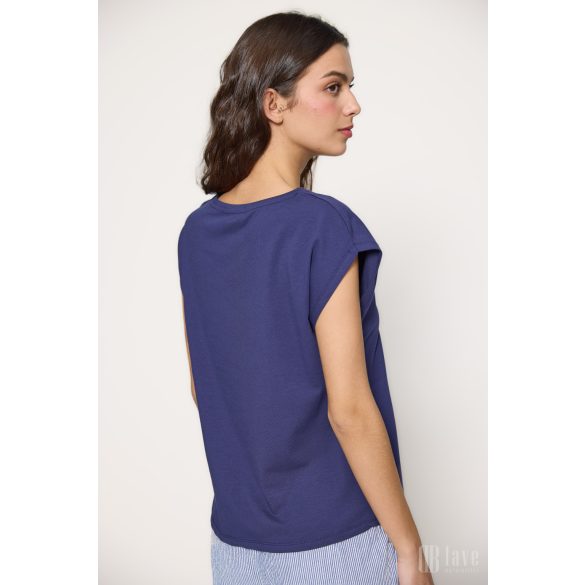 Md'M ● T-shirts ● sötétkék mintás rövid ujjú póló