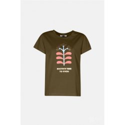   Md'M ● T-shirts ● khakizöld mintás rövid ujjú póló