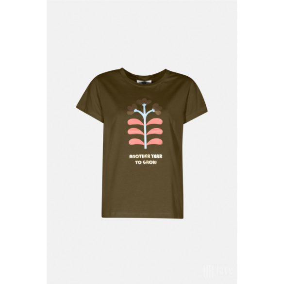 Md'M ● T-shirts ● khakizöld mintás rövid ujjú póló