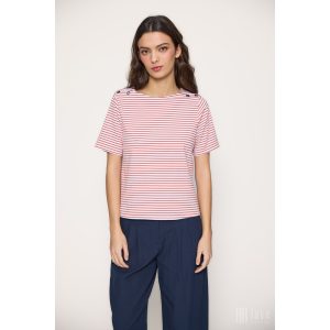 Md'M ● T-shirts ● piros csíkos rövid ujjú póló
