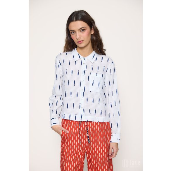 Md'M ● Blouses ● mintás hosszú ujjú ingblúz
