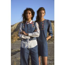 Md'M ● Vests ● hímzett farmermellény
