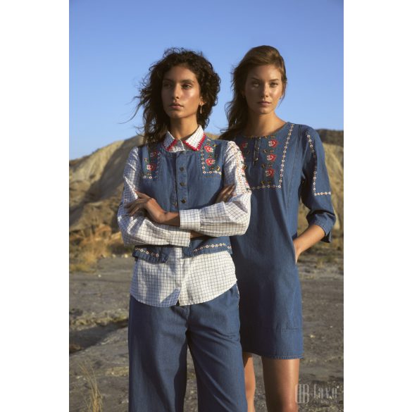 Md'M ● Vests ● hímzett farmermellény