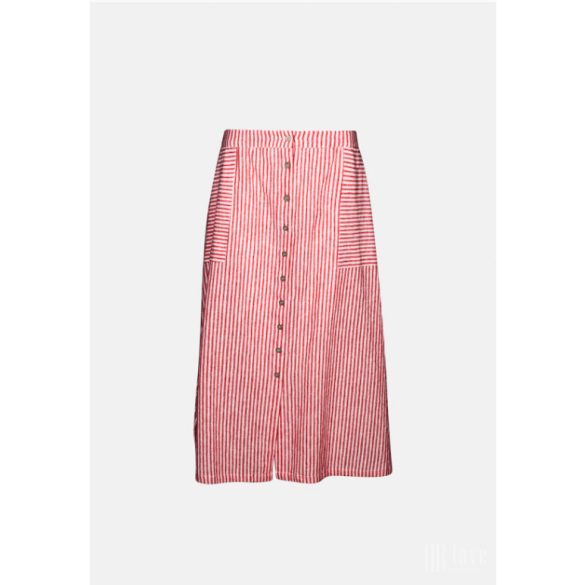 Md'M ● Skirts ● piros csíkos midi szoknya