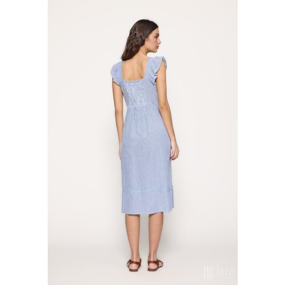 Md'M ● Dresses ● kék csíkos pántos midi ruha