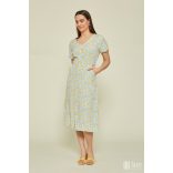 Md'M ● Dresses ● mintás rövid ujjú midi ruha