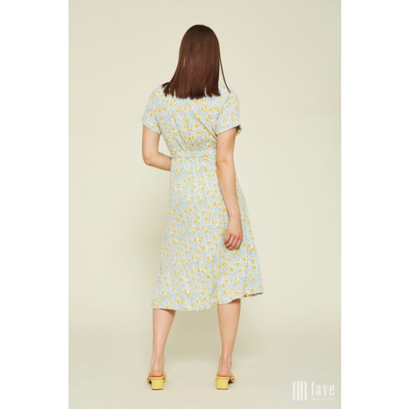 Md'M ● Dresses ● mintás rövid ujjú midi ruha