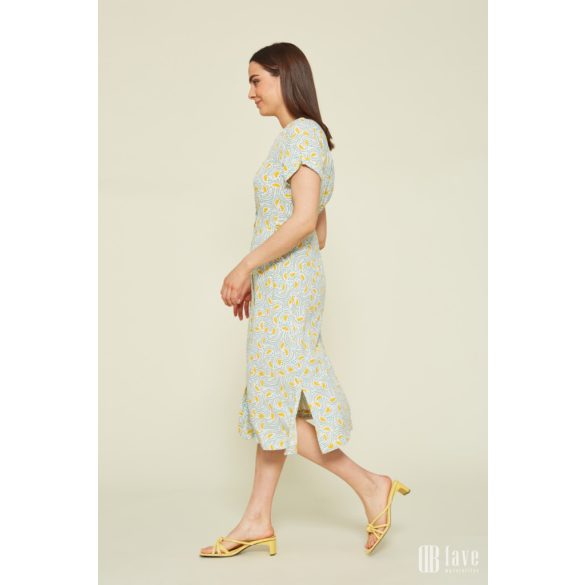Md'M ● Dresses ● mintás rövid ujjú midi ruha