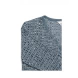 Mads Nørgaard ● Carolla 5*5 Mouline Rib ● kékeszöld hosszú ujjú ruha