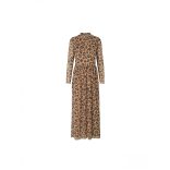 Mads Nørgaard ● Flower Mesh Drusella ● barna alapon fekete virágmintás hosszú ujjú ruha