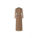 Mads Nørgaard ● Flower Mesh Drusella ● barna alapon fekete virágmintás hosszú ujjú ruha