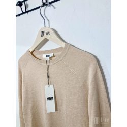   Md'M ● Sweater ● homokszínű kötött hosszú ujjú pulóver
