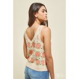 Md'M ● Sweaters ● mintás kötött ujjatlan top