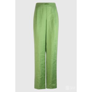 Md'M ● Trousers ● zöld len hosszú nadrág
