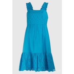  Md'M ● Dresses ● türkizkék madeira mintás pántos mini ruha