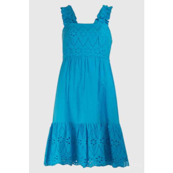 Md'M ● Dresses ● türkizkék madeira mintás pántos mini ruha