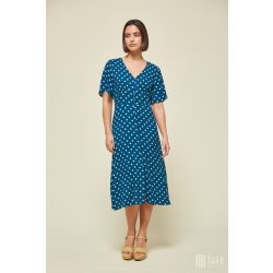 Md'M ● Dresses ● pettyes rövid ujjú midi ruha