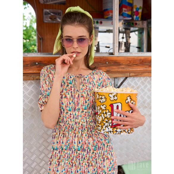 Md'M ● Dresses ● mintás rövid ujjú mini ruha