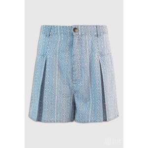 Md'M ● Shorts ● világoskék madeira mintás sort