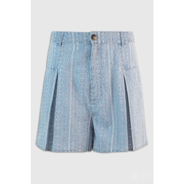 Md'M ● Shorts ● világoskék madeira mintás sort