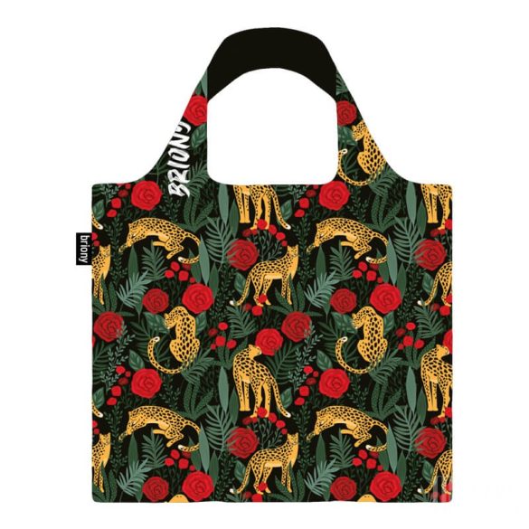 Briony ● Leopard & roses ● újrahasznosított táska