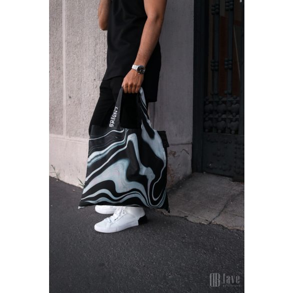 Briony ● Black marble ● újrahasznosított táska