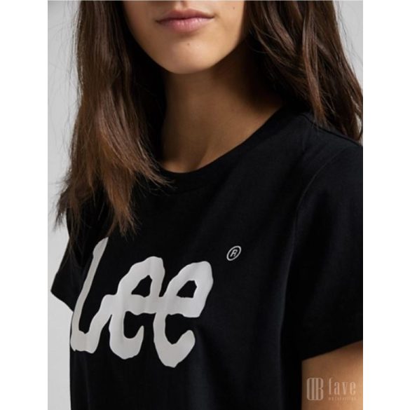 Lee ● Logo Tee ● fekete rövid ujjú póló 