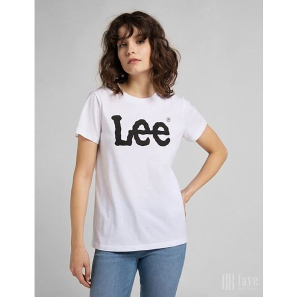 Lee ● Logo Tee ● fehér rövid ujjú póló 