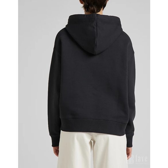 Lee ● Essential Hoodie ● fekete kapucnis pulóver