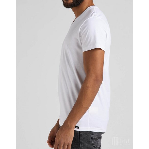 Lee ● Twin Pack V Neck ● fekete és fehér V-nyakú rövid ujjú póló csomag
