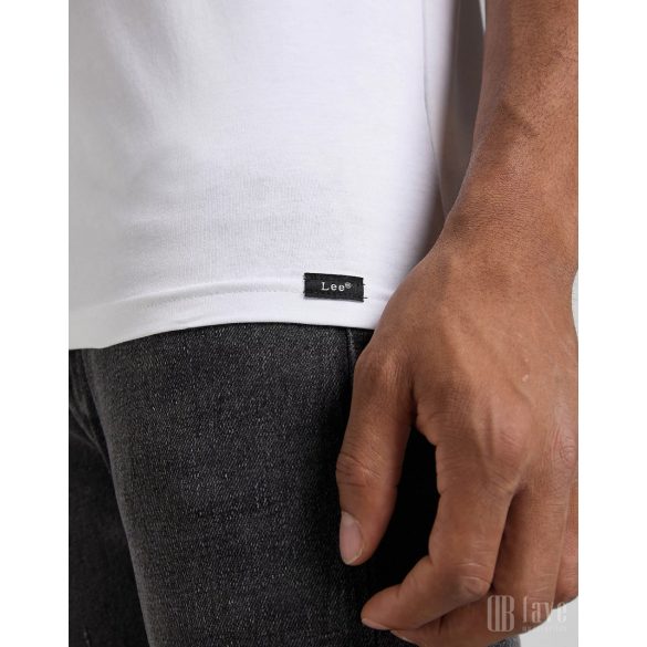 Lee ● Twin Pack V Neck ● fekete és fehér V-nyakú rövid ujjú póló csomag