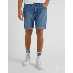 Lee ● Rider Short Slim ● világoskék koptatott farmersort