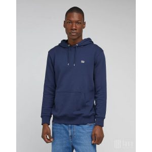 Lee ● Plain Hoodie ● sötétkék kapucnis pulóver