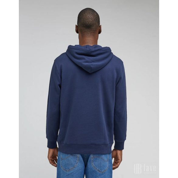 Lee ● Plain Hoodie ● sötétkék kapucnis pulóver