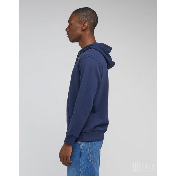 Lee ● Plain Hoodie ● sötétkék kapucnis pulóver