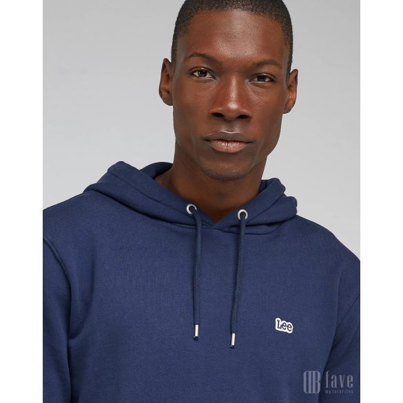 Lee ● Plain Hoodie ● sötétkék kapucnis pulóver