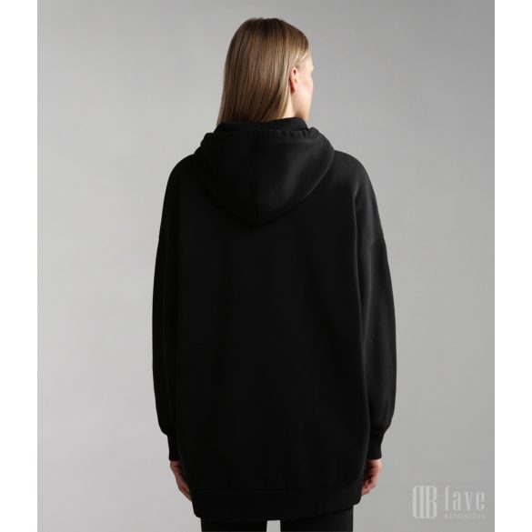 Napapijri ● B-Box ● fekete hosszított kapucnis pulóver