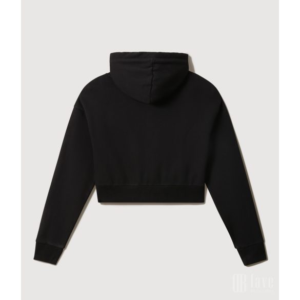 Napapijri ● Burgee Cropped ● fekete kapucnis pulóver