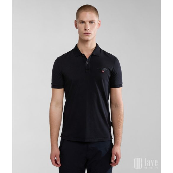 Napapijri ● Elbas Jersey ● fekete rövid ujjú piké póló