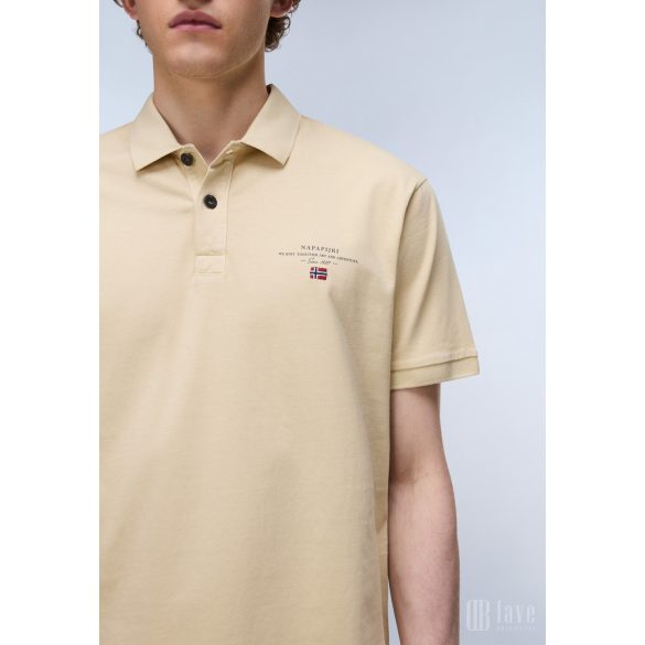 Napapijri ● Elbas Jersey ● világos drapp rövid ujjú piké póló
