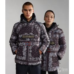   Napapijri ● Rainforest W M Pocket Print ● fekete mintás zsebes dzseki