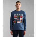 Napapijri ● S-Stodig ● középkék hosszú ujjú póló