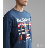 Napapijri ● S-Stodig ● középkék hosszú ujjú póló